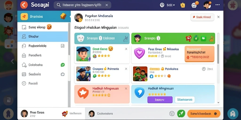 Karakter unik siap untuk dimainkan.