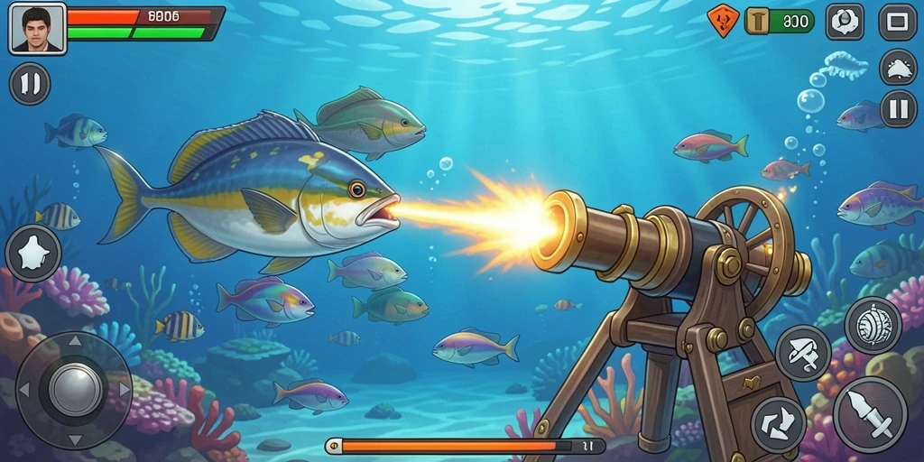 Contoh gameplay yang menunjukkan aksi seru dalam permainan.