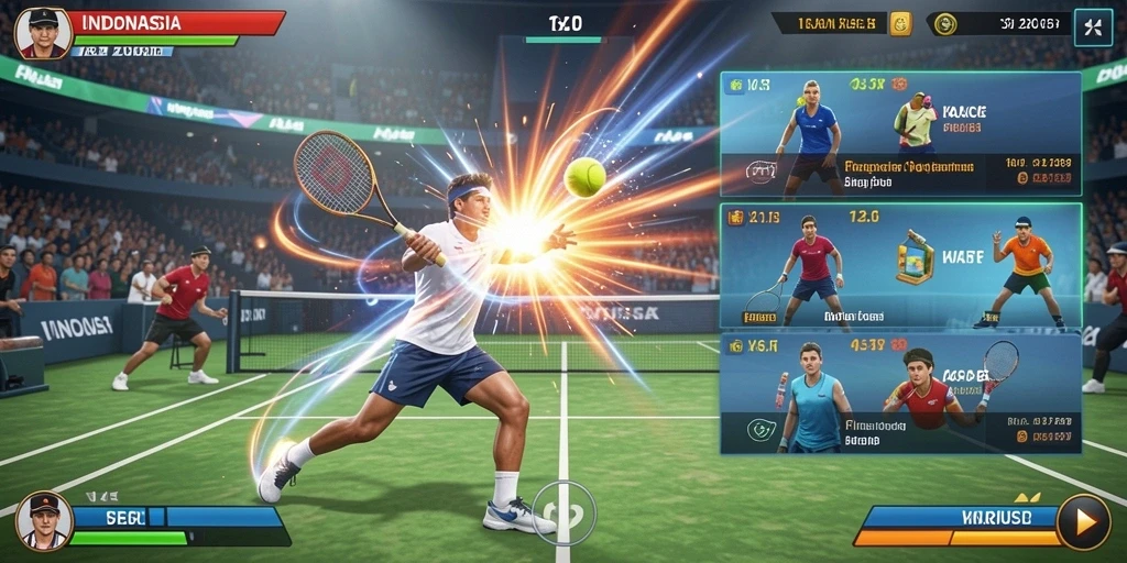 Pemandangan luar biasa dari salah satu level menantang.